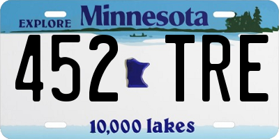 MN license plate 452TRE