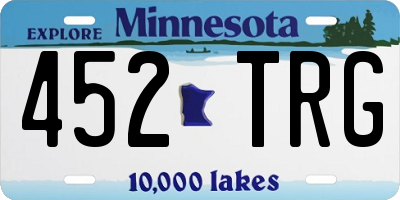 MN license plate 452TRG