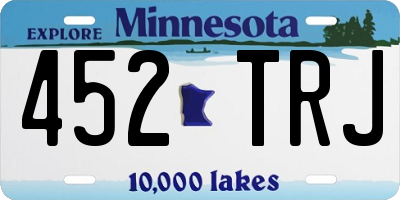 MN license plate 452TRJ