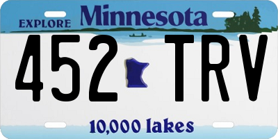 MN license plate 452TRV