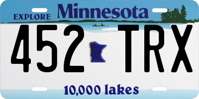 MN license plate 452TRX