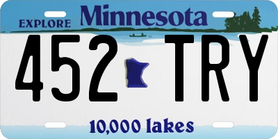 MN license plate 452TRY