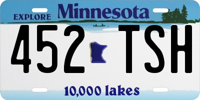 MN license plate 452TSH