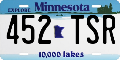 MN license plate 452TSR
