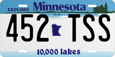 MN license plate 452TSS