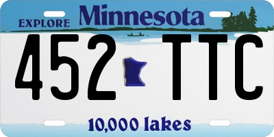 MN license plate 452TTC