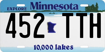 MN license plate 452TTH