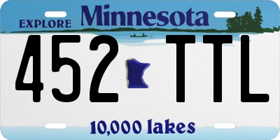 MN license plate 452TTL