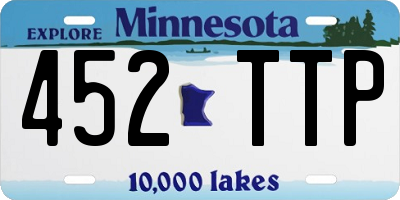MN license plate 452TTP