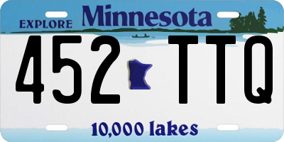 MN license plate 452TTQ