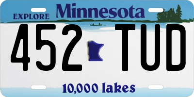 MN license plate 452TUD