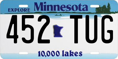 MN license plate 452TUG