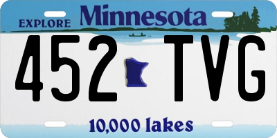MN license plate 452TVG