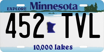 MN license plate 452TVL