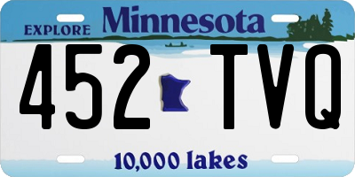 MN license plate 452TVQ