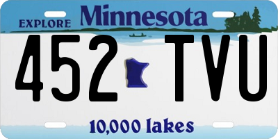 MN license plate 452TVU