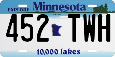 MN license plate 452TWH