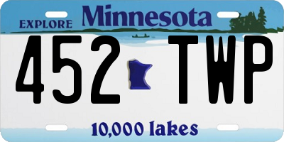 MN license plate 452TWP
