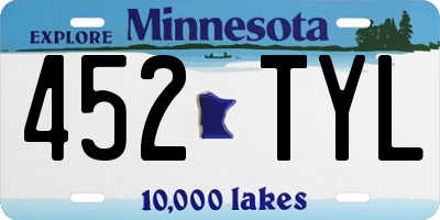 MN license plate 452TYL