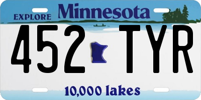 MN license plate 452TYR