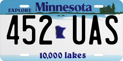 MN license plate 452UAS