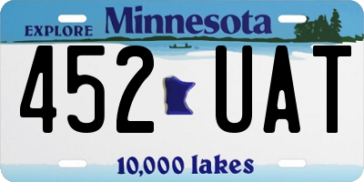 MN license plate 452UAT