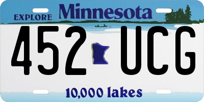 MN license plate 452UCG