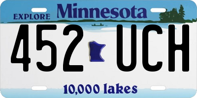 MN license plate 452UCH