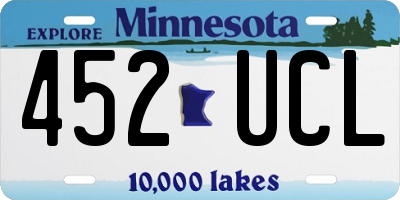 MN license plate 452UCL