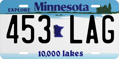 MN license plate 453LAG