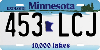 MN license plate 453LCJ