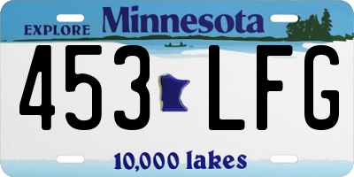 MN license plate 453LFG