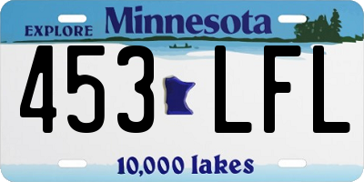 MN license plate 453LFL