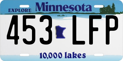 MN license plate 453LFP