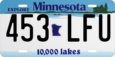 MN license plate 453LFU