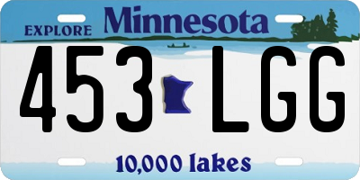 MN license plate 453LGG