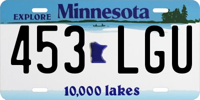 MN license plate 453LGU