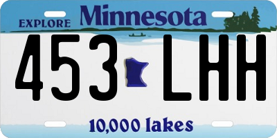 MN license plate 453LHH