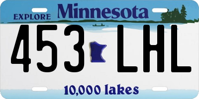 MN license plate 453LHL