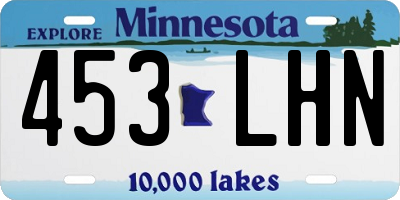 MN license plate 453LHN