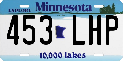 MN license plate 453LHP