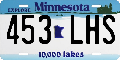 MN license plate 453LHS
