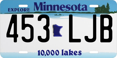 MN license plate 453LJB