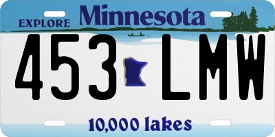 MN license plate 453LMW
