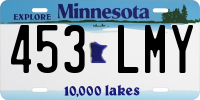 MN license plate 453LMY