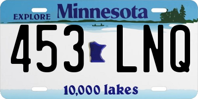 MN license plate 453LNQ