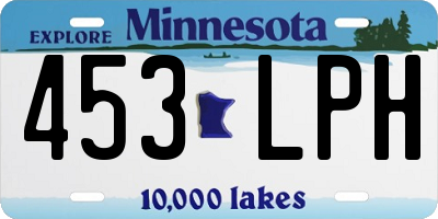 MN license plate 453LPH