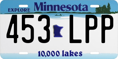 MN license plate 453LPP