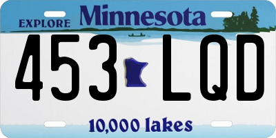 MN license plate 453LQD
