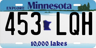 MN license plate 453LQH